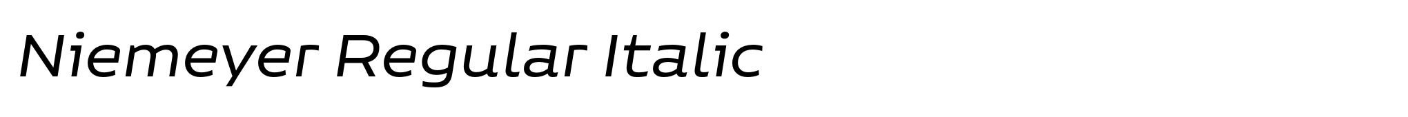 Niemeyer Regular Italic image